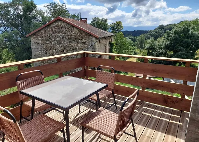 Maison Neuve Parc Naturel Livradois Forez Animal Accepte בית נופש *